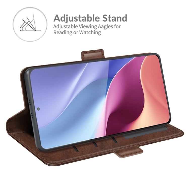 For Xiaomi Redmi K40 Pro / K40 / Poco F3 / Mi 11i Dual-side Magnetic Buckle Horizontal Flip Leather Case with Holder & Card Slots & Wallet