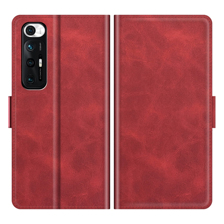 For Xiaomi Mi 10S Dual-side Magnetic Buckle Horizontal Flip Leather Case with Holder & Card Slots & Wallet