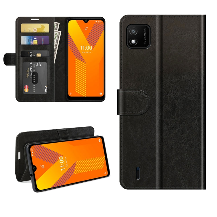 For wiko Y62 R64 Texture Single Horizontal Flip Protective Case with Holder & Card Slots & Wallet& Photo Frame