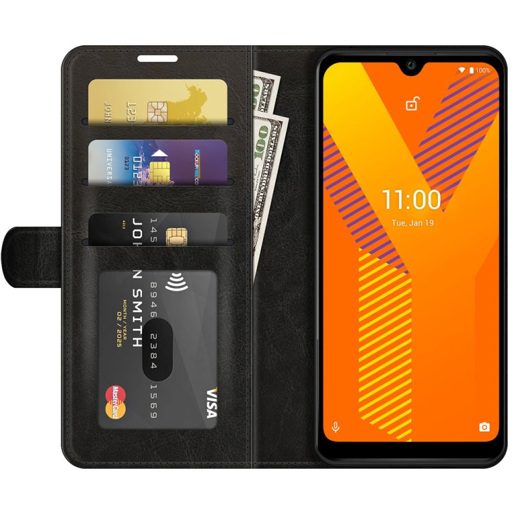 For wiko Y62 R64 Texture Single Horizontal Flip Protective Case with Holder & Card Slots & Wallet& Photo Frame