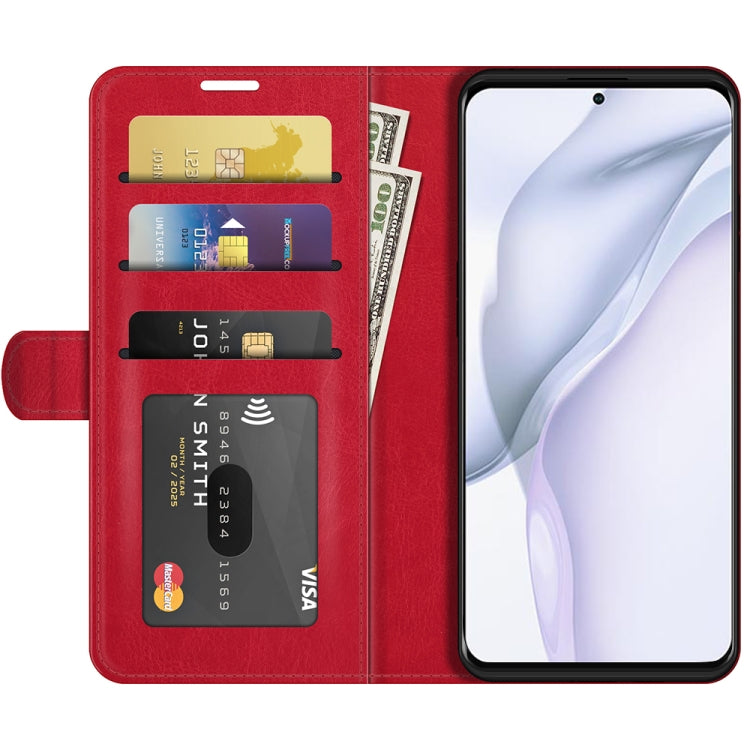 For Huawei P50 R64 Texture Single Horizontal Flip Protective Case with Holder & Card Slots & Wallet& Photo Frame
