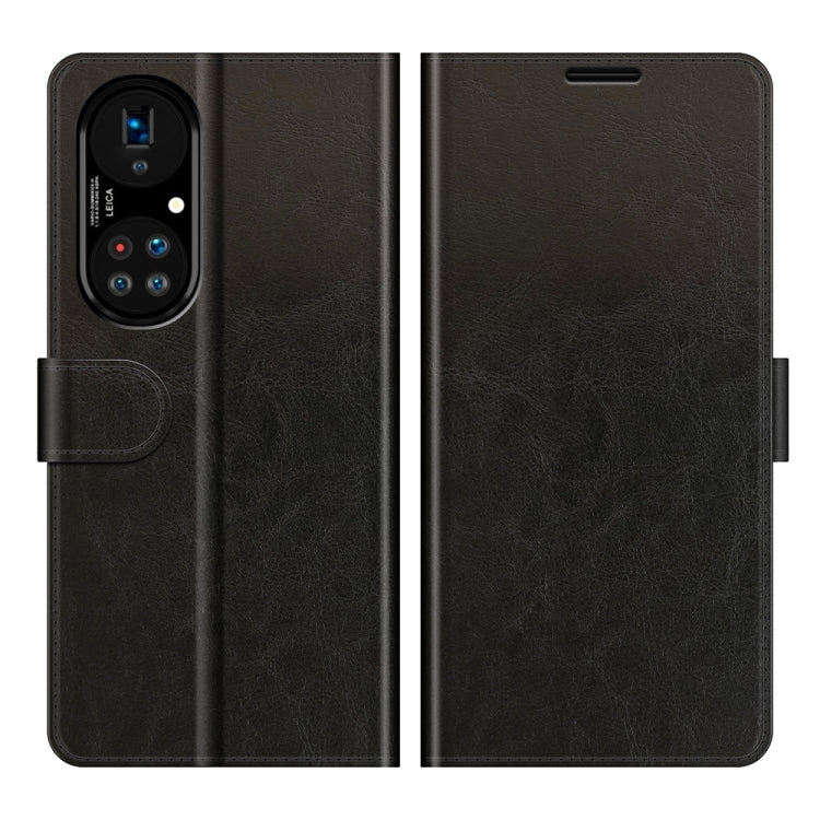For Huawei P50 Pro R64 Texture Single Horizontal Flip Protective Case with Holder & Card Slots & Wallet& Photo Frame