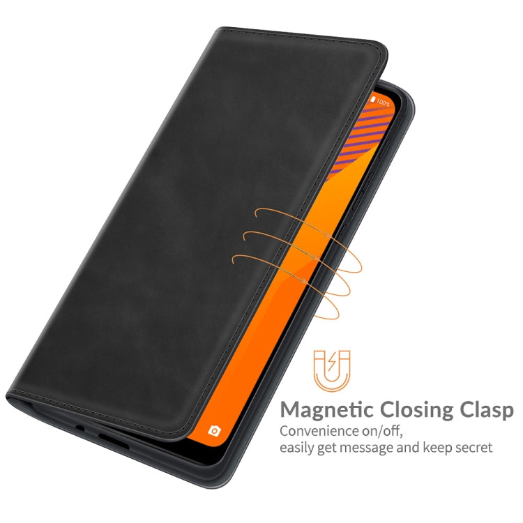 For Wiko Y62 Retro-skin Business Magnetic Suction Leather Case with Holder & Card Slots & Wallet