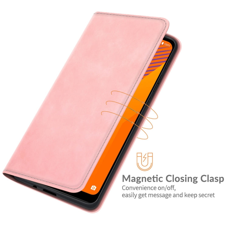 For Wiko Y62 Retro-skin Business Magnetic Suction Leather Case with Holder & Card Slots & Wallet