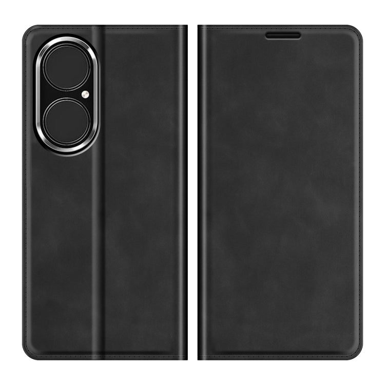 For Huawei P50 Retro-skin Business Magnetic Suction Leather Case with Holder & Card Slots & Wallet