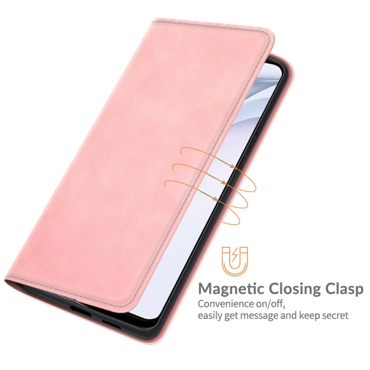 For Huawei P50 Retro-skin Business Magnetic Suction Leather Case with Holder & Card Slots & Wallet