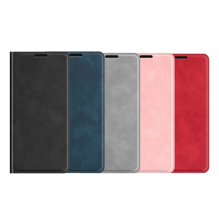 For Huawei P50 Retro-skin Business Magnetic Suction Leather Case with Holder & Card Slots & Wallet