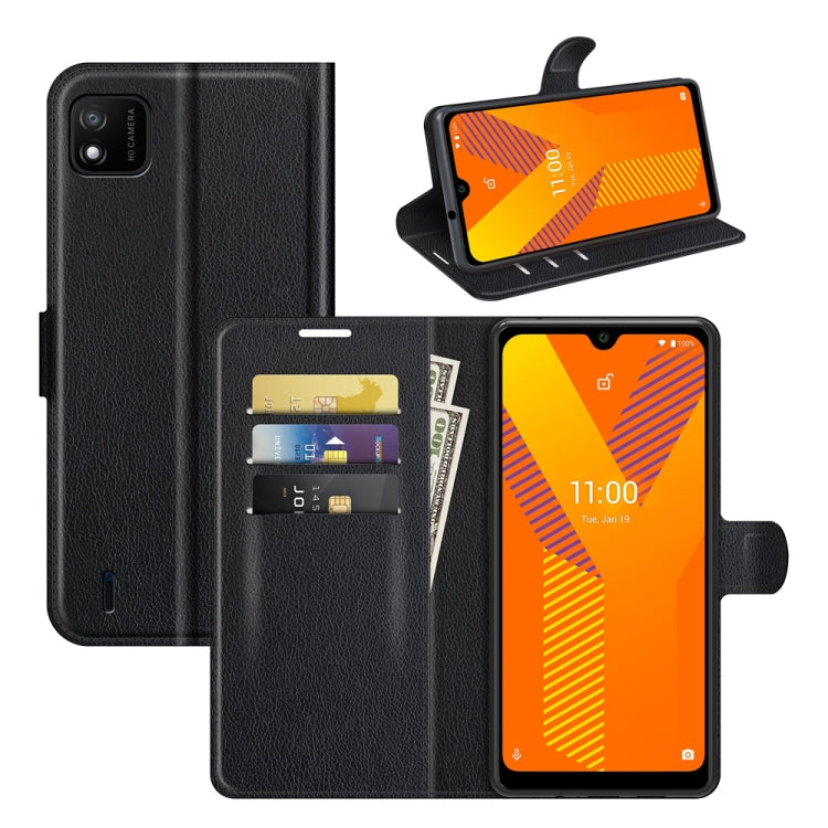 For Wiko Y62 Litchi Texture Horizontal Flip Protective Case with Holder & Card Slots & Wallet