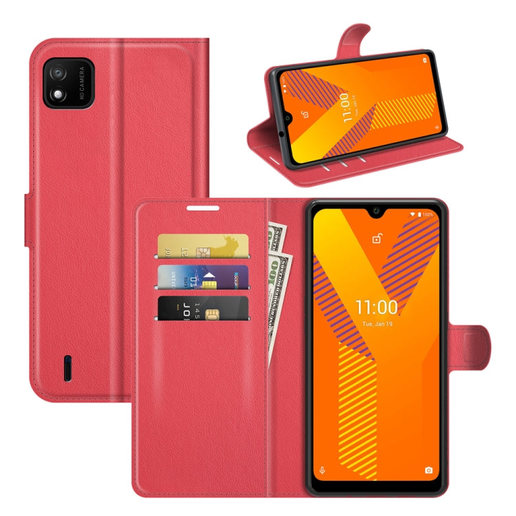 For Wiko Y62 Litchi Texture Horizontal Flip Protective Case with Holder & Card Slots & Wallet