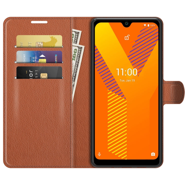 For Wiko Y62 Litchi Texture Horizontal Flip Protective Case with Holder & Card Slots & Wallet