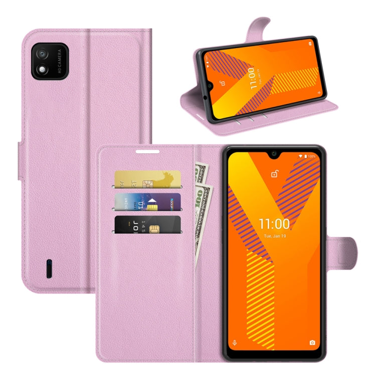 For Wiko Y62 Litchi Texture Horizontal Flip Protective Case with Holder & Card Slots & Wallet