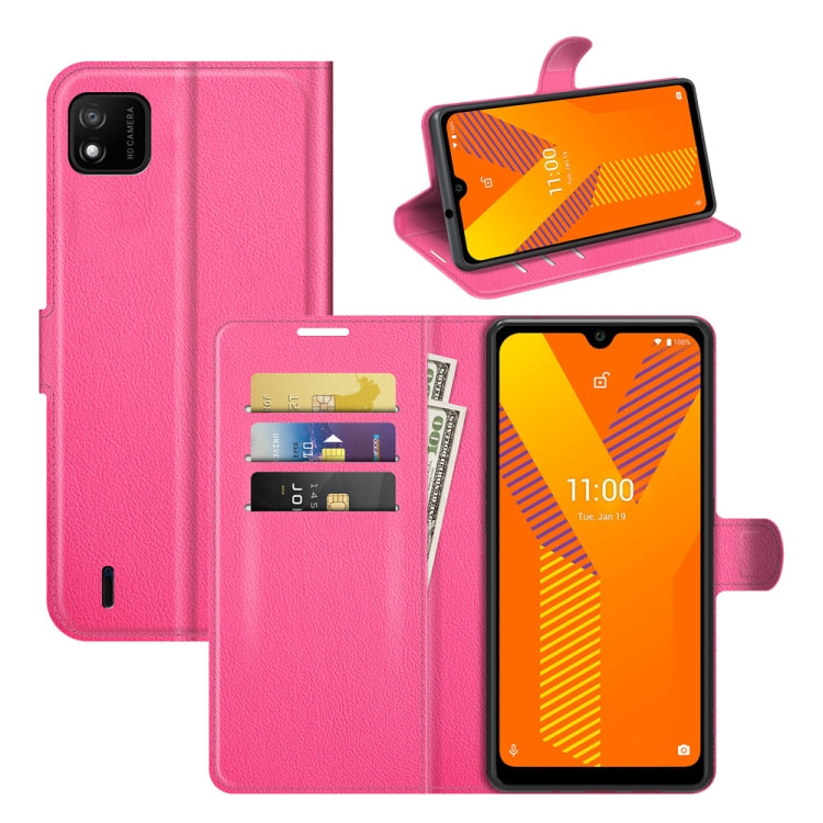 For Wiko Y62 Litchi Texture Horizontal Flip Protective Case with Holder & Card Slots & Wallet