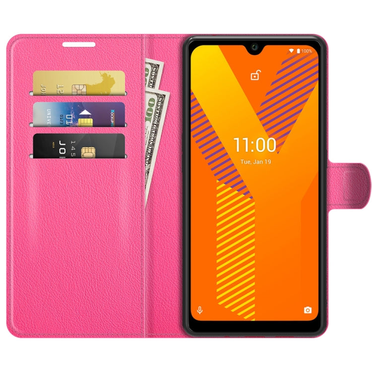 For Wiko Y62 Litchi Texture Horizontal Flip Protective Case with Holder & Card Slots & Wallet