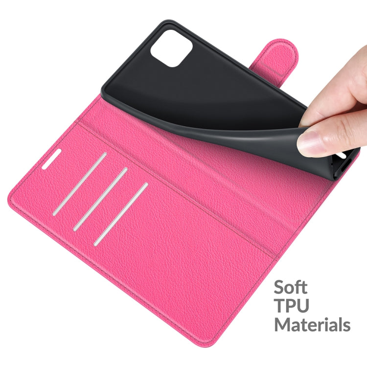For Wiko Y62 Litchi Texture Horizontal Flip Protective Case with Holder & Card Slots & Wallet