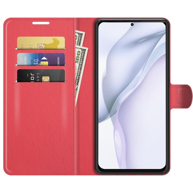 For Huawei P50 Litchi Texture Horizontal Flip Protective Case with Holder & Card Slots & Wallet