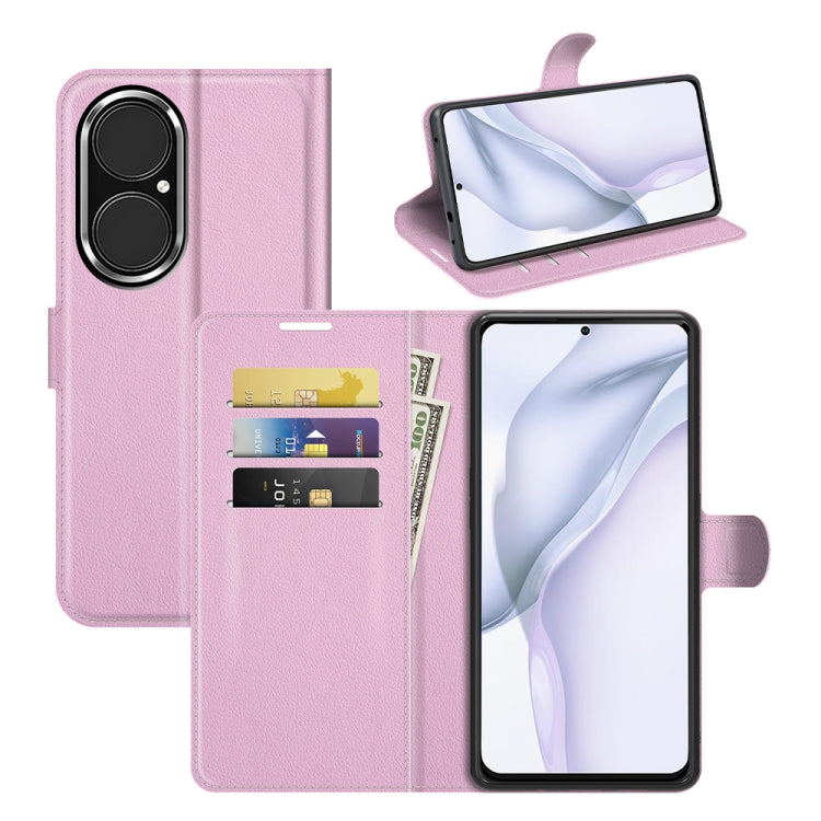For Huawei P50 Litchi Texture Horizontal Flip Protective Case with Holder & Card Slots & Wallet