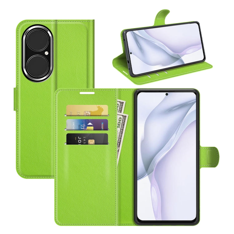 For Huawei P50 Litchi Texture Horizontal Flip Protective Case with Holder & Card Slots & Wallet