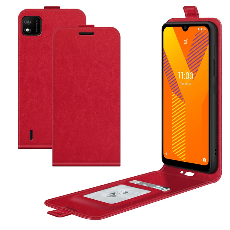For Wiko Y62 R64 Texture Single Vertical Flip Leather Protective Case with Card Slots & Photo Frame
