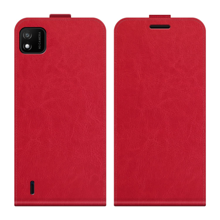 For Wiko Y62 R64 Texture Single Vertical Flip Leather Protective Case with Card Slots & Photo Frame