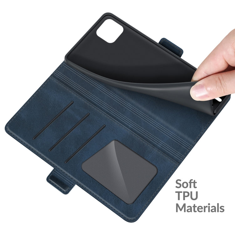 For Wiko Y62 Dual-side Magnetic Buckle Horizontal Flip Leather Case with Holder & Card Slots & Wallet