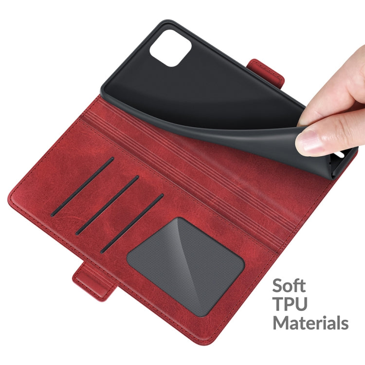 For Wiko Y62 Dual-side Magnetic Buckle Horizontal Flip Leather Case with Holder & Card Slots & Wallet