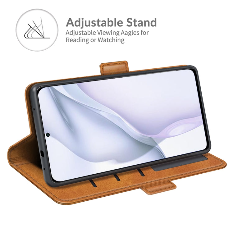 For Huawei P50 Dual-side Magnetic Buckle Horizontal Flip Leather Case with Holder & Card Slots & Wallet