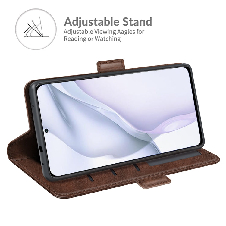 For Huawei P50 Dual-side Magnetic Buckle Horizontal Flip Leather Case with Holder & Card Slots & Wallet