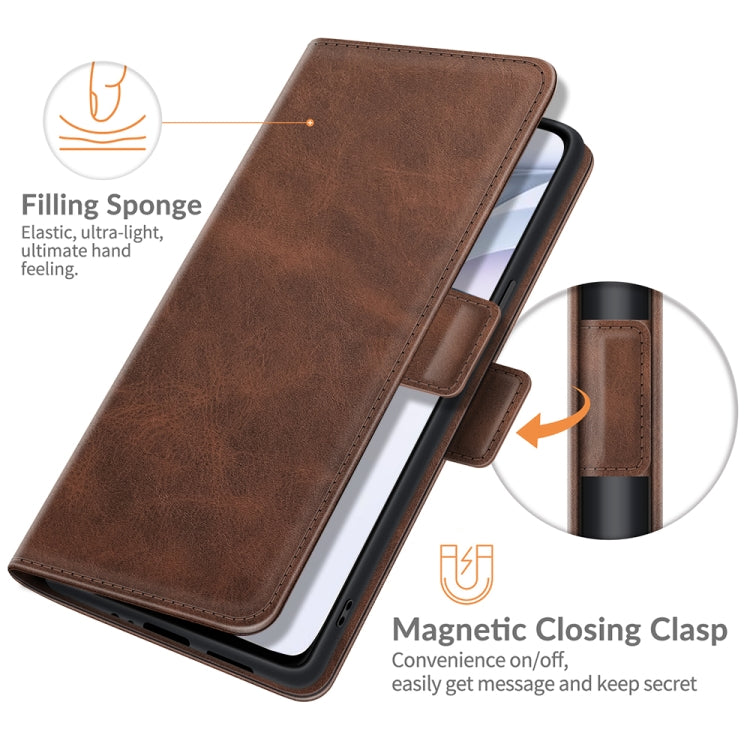 For Huawei P50 Dual-side Magnetic Buckle Horizontal Flip Leather Case with Holder & Card Slots & Wallet