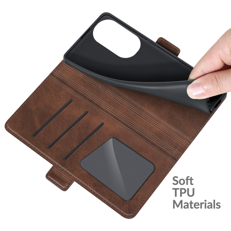 For Huawei P50 Dual-side Magnetic Buckle Horizontal Flip Leather Case with Holder & Card Slots & Wallet