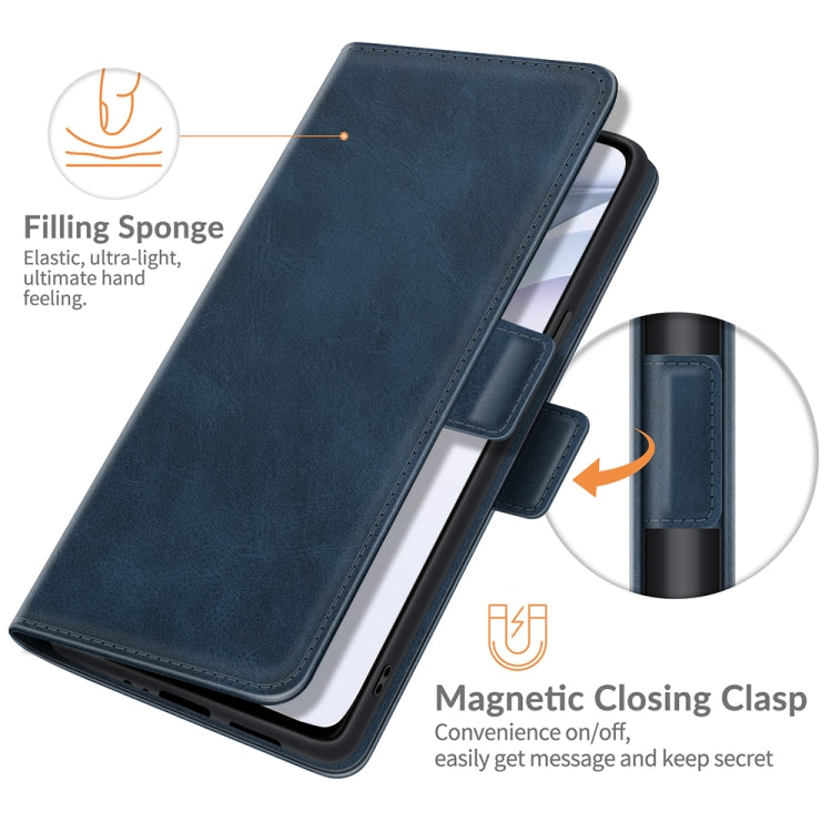 For Huawei P50 Dual-side Magnetic Buckle Horizontal Flip Leather Case with Holder & Card Slots & Wallet