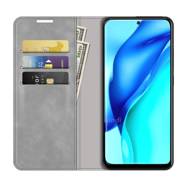 For Huawei P50 Pro Retro-skin Business Magnetic Suction Leather Case with Holder & Card Slots & Wallet