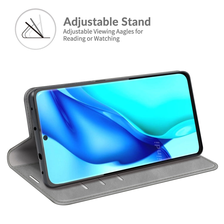 For Huawei P50 Pro Retro-skin Business Magnetic Suction Leather Case with Holder & Card Slots & Wallet