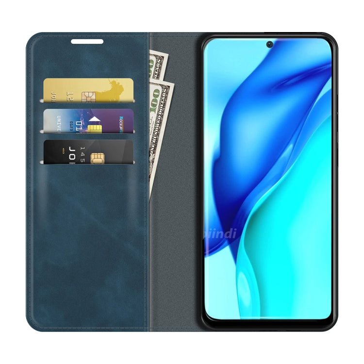 For Huawei P50 Pro Retro-skin Business Magnetic Suction Leather Case with Holder & Card Slots & Wallet