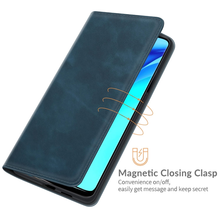 For Huawei P50 Pro Retro-skin Business Magnetic Suction Leather Case with Holder & Card Slots & Wallet
