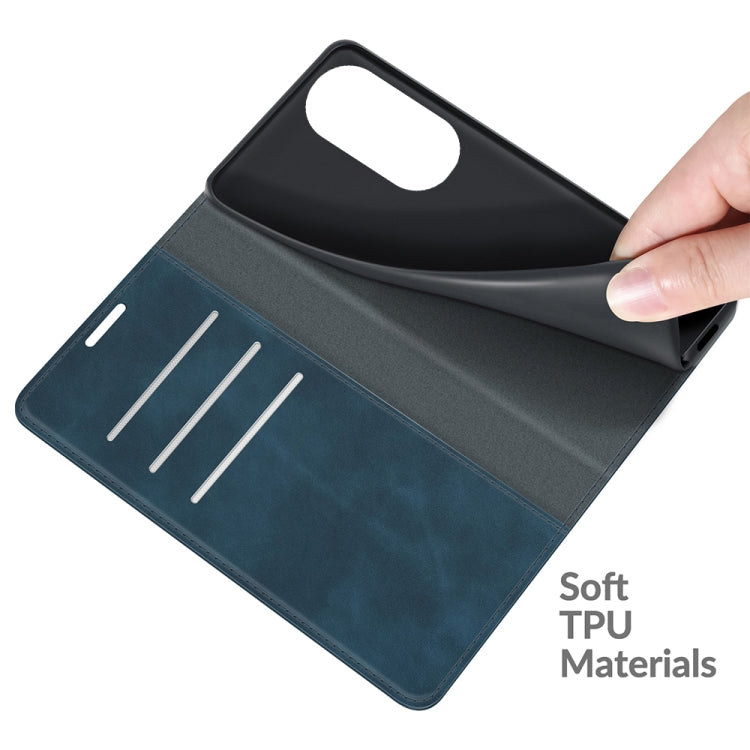 For Huawei P50 Pro Retro-skin Business Magnetic Suction Leather Case with Holder & Card Slots & Wallet