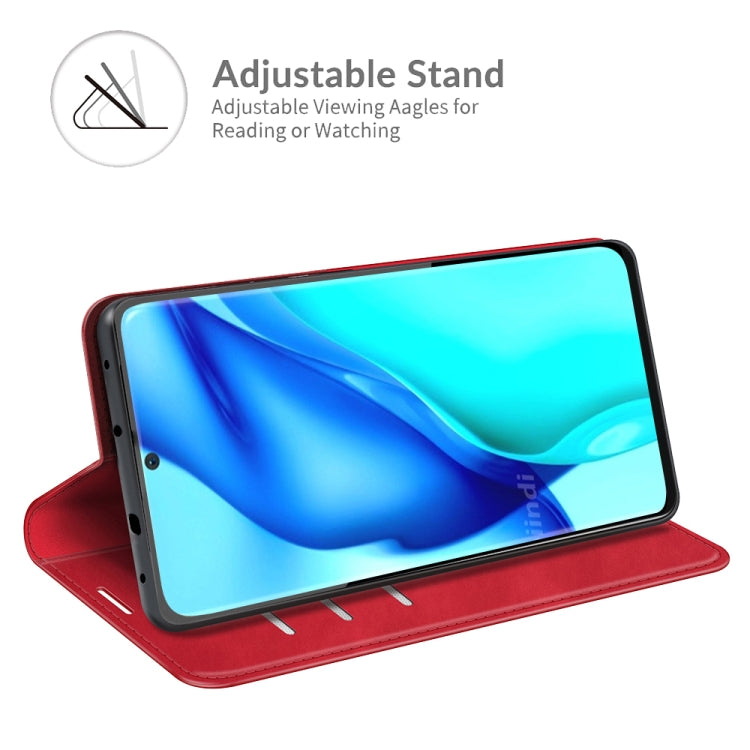 For Huawei P50 Pro Retro-skin Business Magnetic Suction Leather Case with Holder & Card Slots & Wallet