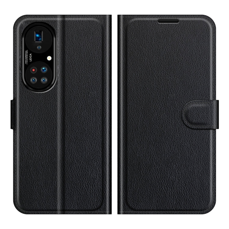 For Huawei P50 Pro Litchi Texture Horizontal Flip Protective Case with Holder & Card Slots & Wallet