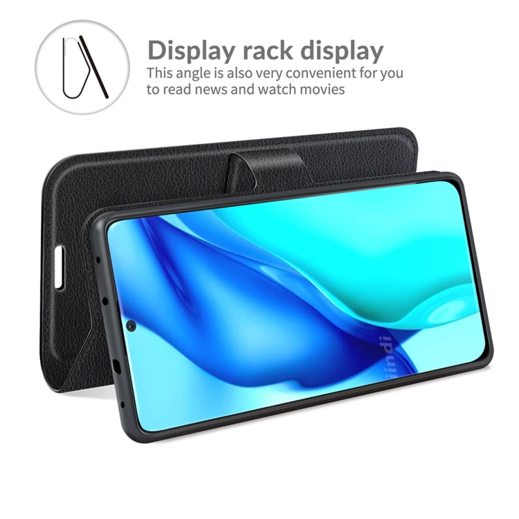 For Huawei P50 Pro Litchi Texture Horizontal Flip Protective Case with Holder & Card Slots & Wallet