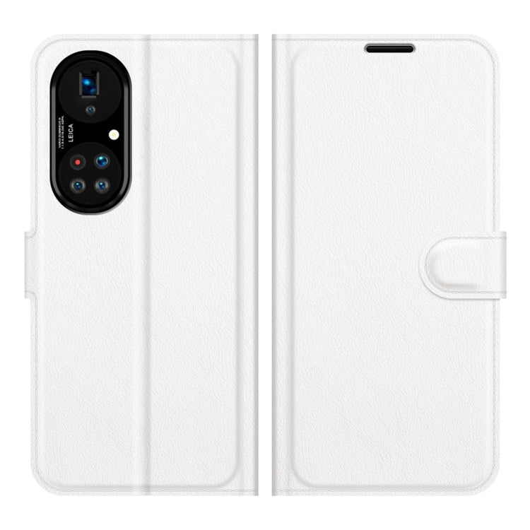 For Huawei P50 Pro Litchi Texture Horizontal Flip Protective Case with Holder & Card Slots & Wallet