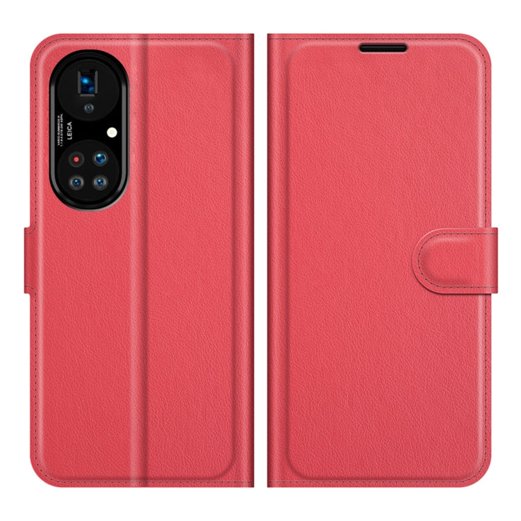 For Huawei P50 Pro Litchi Texture Horizontal Flip Protective Case with Holder & Card Slots & Wallet