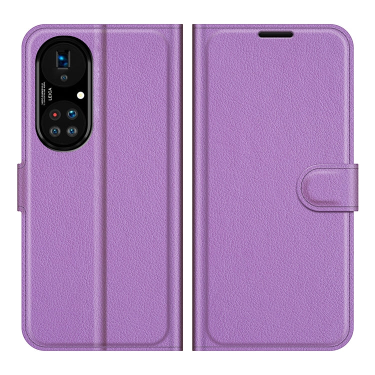 For Huawei P50 Pro Litchi Texture Horizontal Flip Protective Case with Holder & Card Slots & Wallet