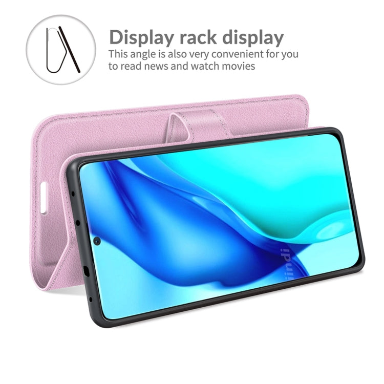 For Huawei P50 Pro Litchi Texture Horizontal Flip Protective Case with Holder & Card Slots & Wallet