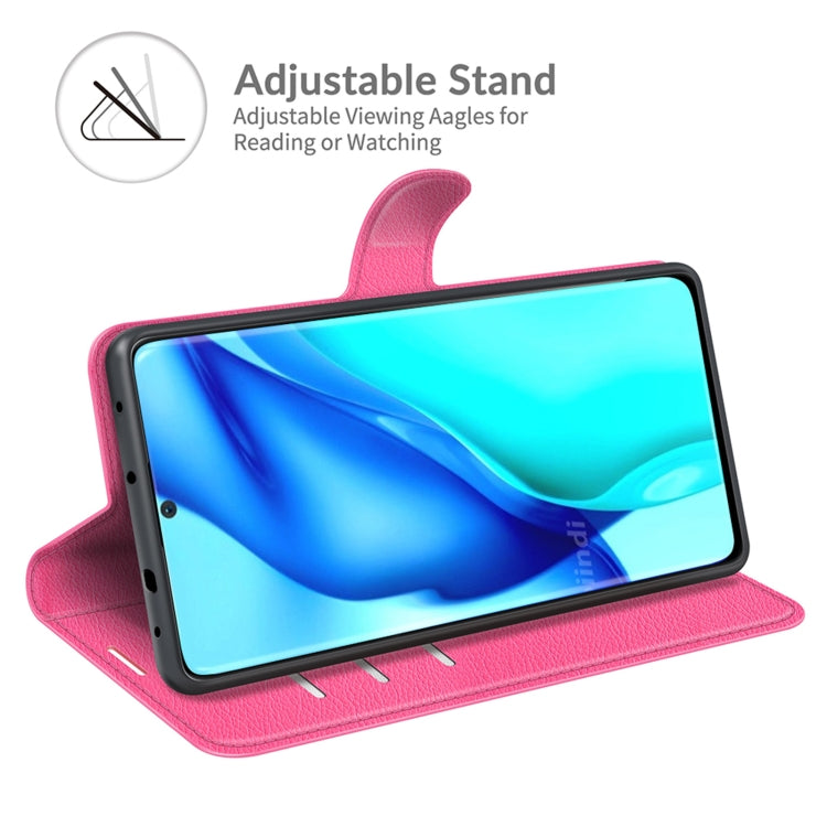 For Huawei P50 Pro Litchi Texture Horizontal Flip Protective Case with Holder & Card Slots & Wallet