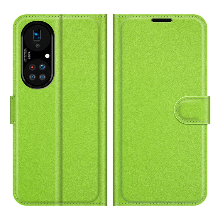 For Huawei P50 Pro Litchi Texture Horizontal Flip Protective Case with Holder & Card Slots & Wallet