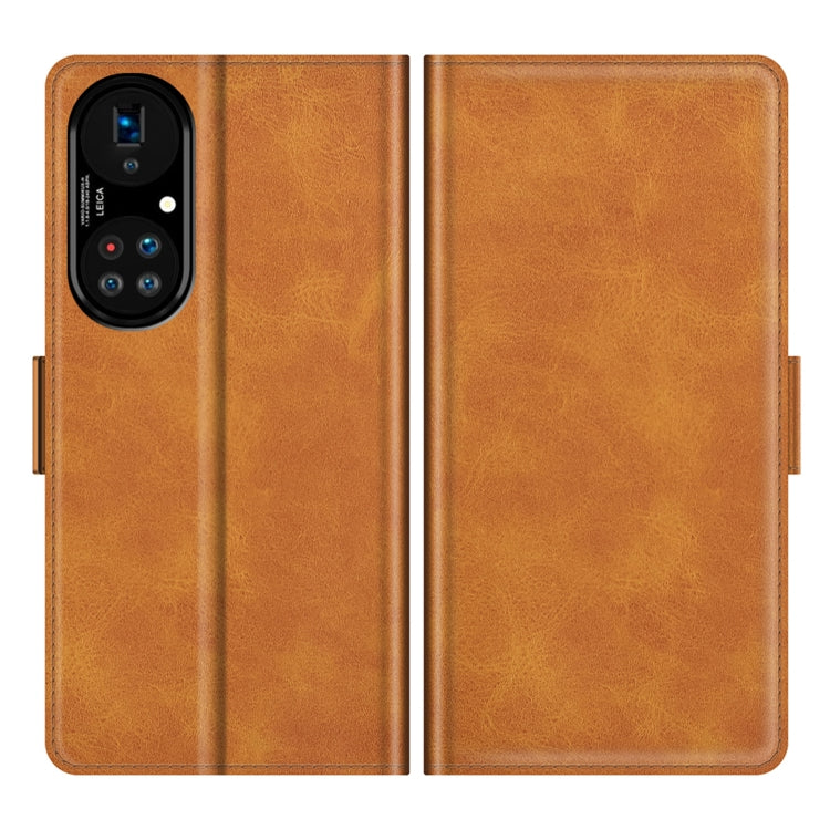 For Huawei P50 Pro Dual-side Magnetic Buckle Horizontal Flip Leather Case with Holder & Card Slots & Wallet
