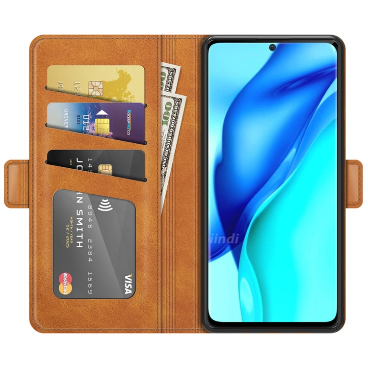 For Huawei P50 Pro Dual-side Magnetic Buckle Horizontal Flip Leather Case with Holder & Card Slots & Wallet