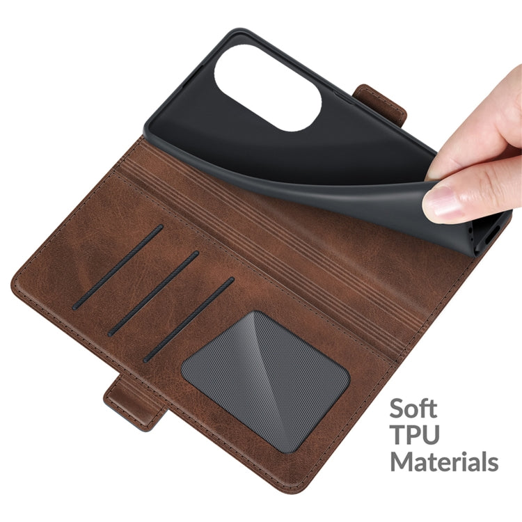 For Huawei P50 Pro Dual-side Magnetic Buckle Horizontal Flip Leather Case with Holder & Card Slots & Wallet