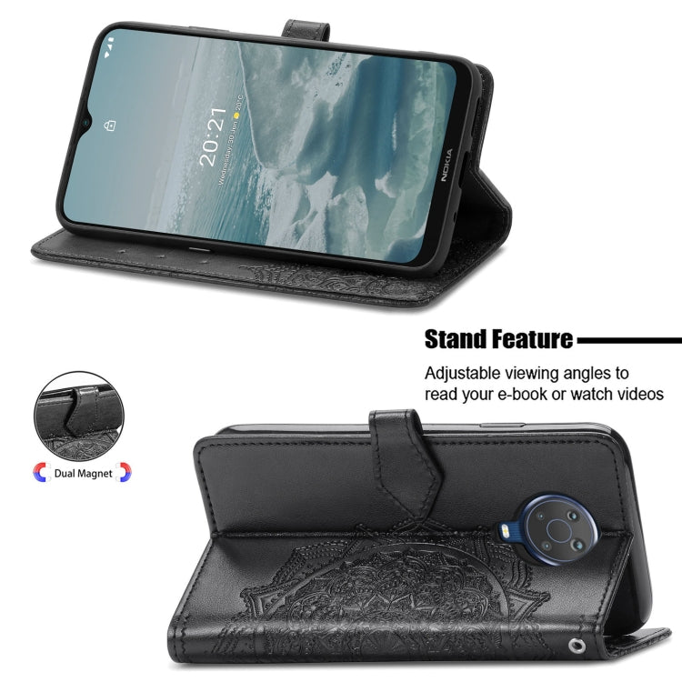 For Nokia 6.3 Mandala Embossing Pattern Horizontal Flip Leather Case with Holder & Card Slots & Wallet & Lanyard