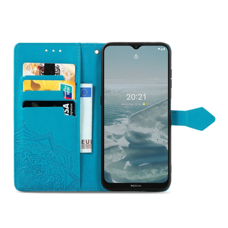 For Nokia 6.3 Mandala Embossing Pattern Horizontal Flip Leather Case with Holder & Card Slots & Wallet & Lanyard