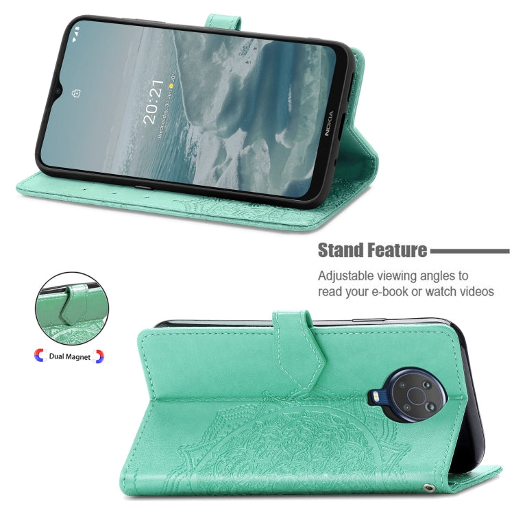 For Nokia 6.3 Mandala Embossing Pattern Horizontal Flip Leather Case with Holder & Card Slots & Wallet & Lanyard